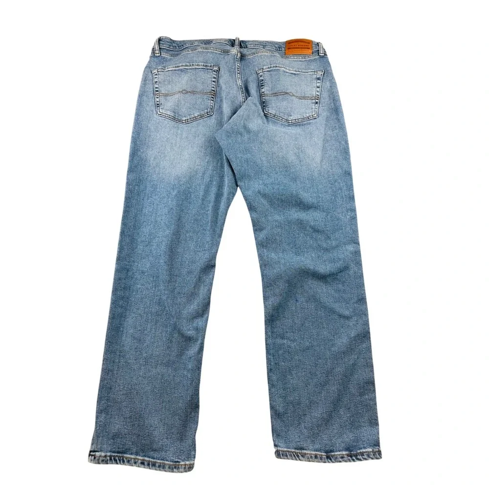 Lucky Brand Jeans Men 40x32 Blue 410 Athletic Straight Denim Stretch Western